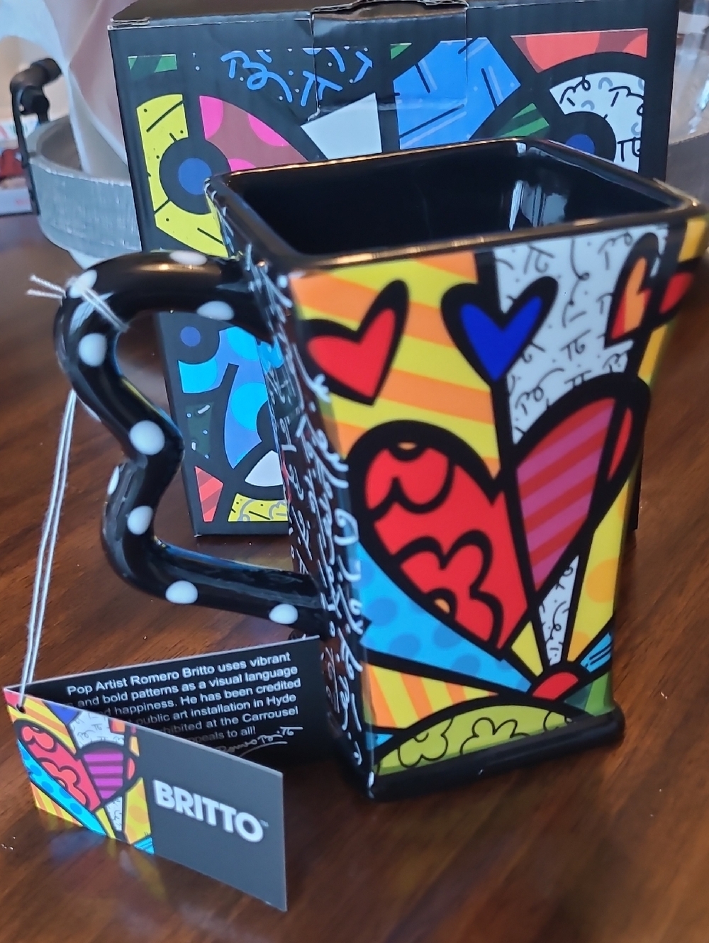 ROMERO BRITTO 2008 Square Mug